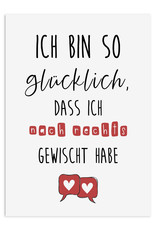 Postkarte TINDER Valentinstag Geschenk Karte Valentinskarte Postkarte Liebe