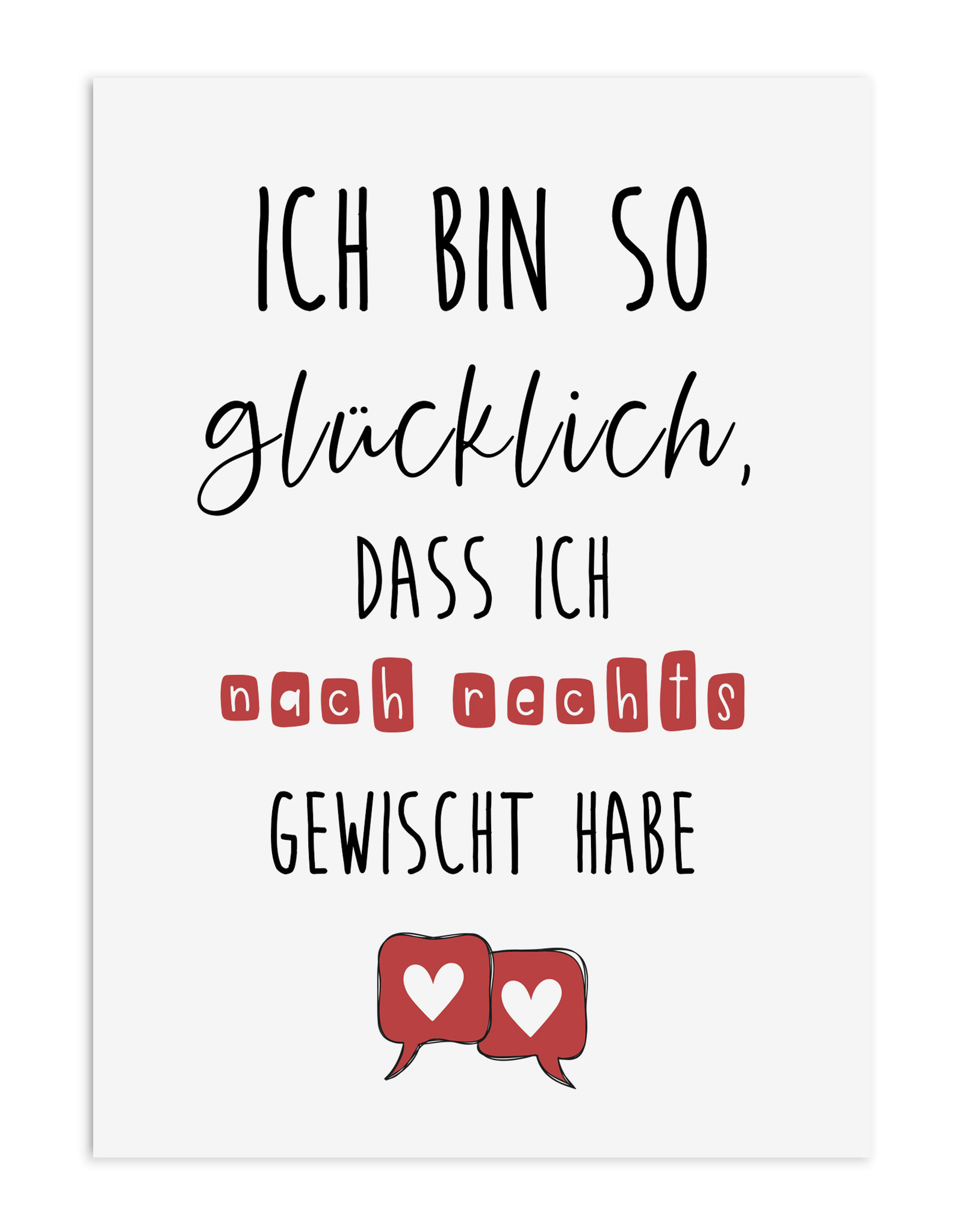 Postkarte TINDER Valentinstag Geschenk Karte Valentinskarte Postkarte Liebe
