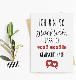 Postkarte TINDER Valentinstag