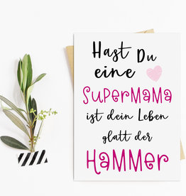 Muttertagskarte SUPERMAMA