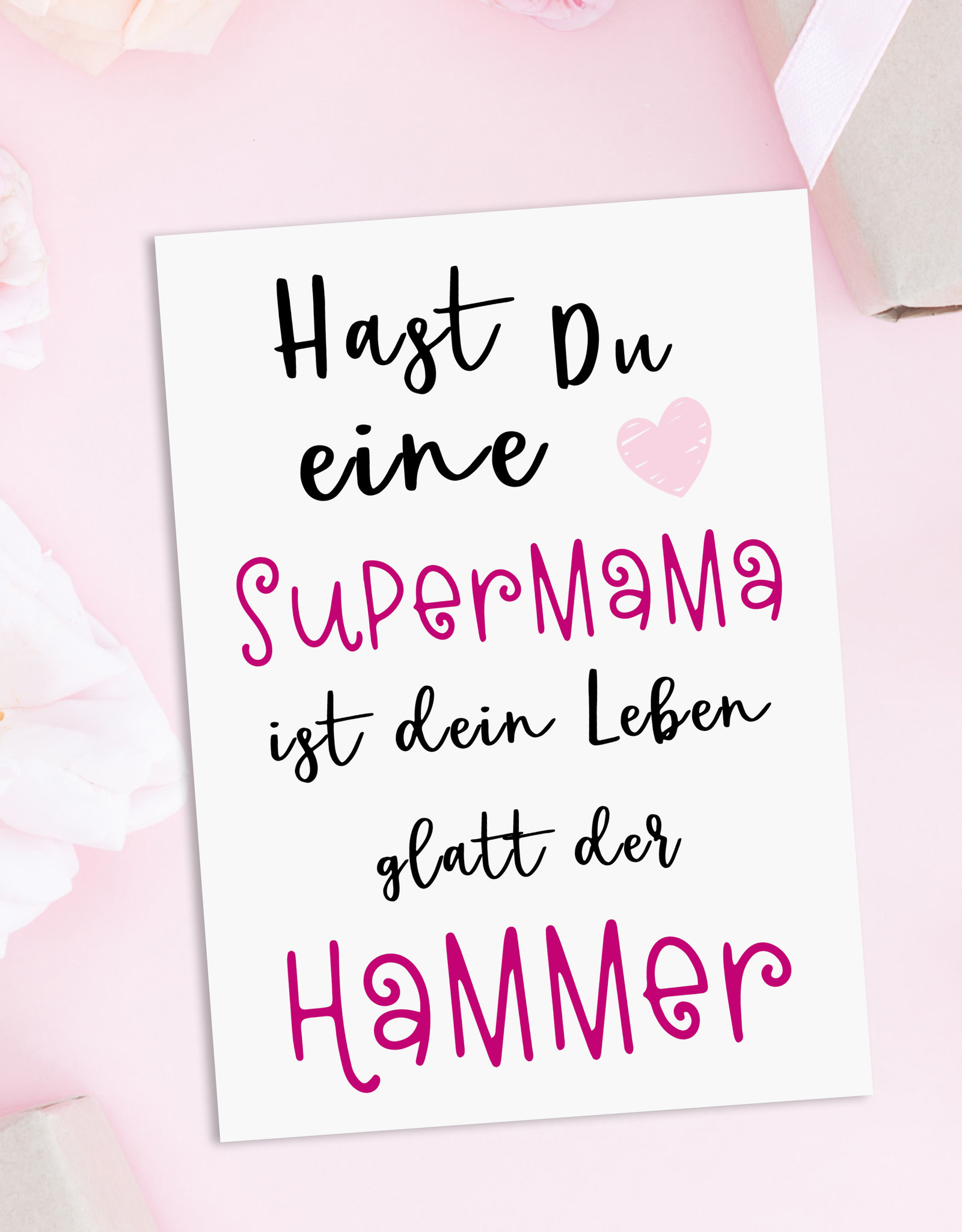Muttertagskarte Postkarte Muttertag SUPERMAMA Muttertag Karte, Muttertag Geschenk, Muttertag Geschenkideen