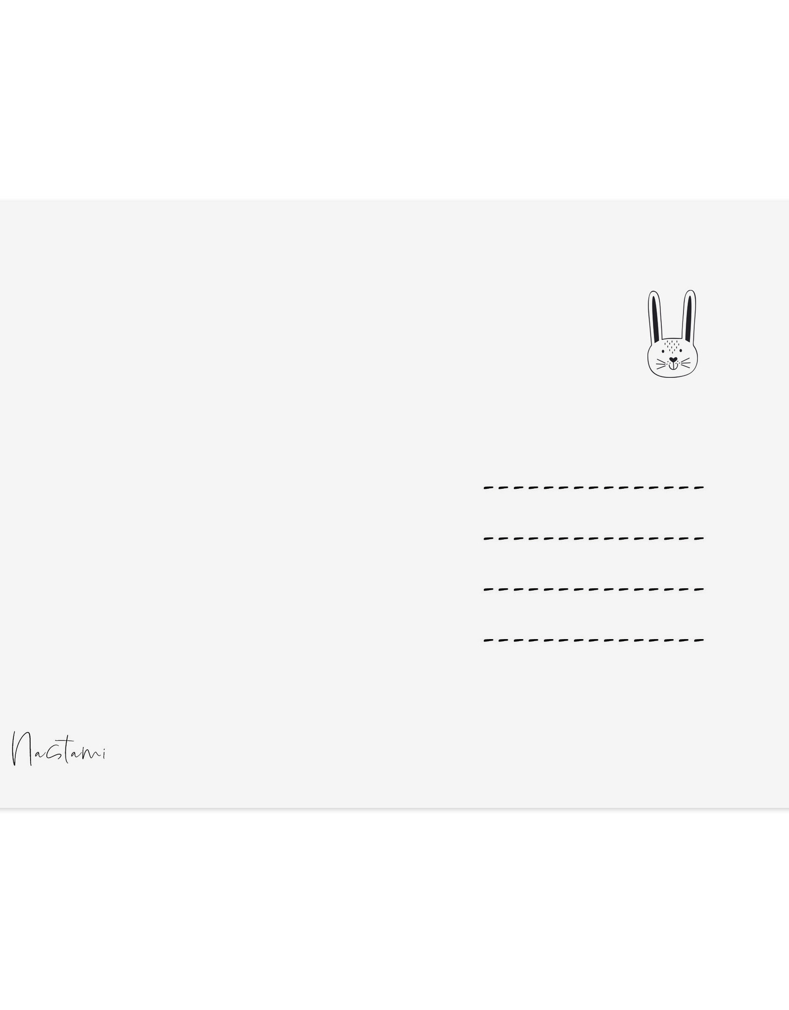 Osterkarte FROHE OSTERN schwarz weiß Ostern Geschenk