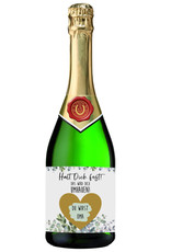 Flaschenetiketten zum Rubbeln 3 Stück für Weinflaschen und Sektflaschen Rubbellos Schwangerschaft verkünden