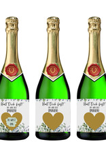 Flaschenetiketten zum Rubbeln 3 Stück für Weinflaschen und Sektflaschen Rubbellos Schwangerschaft verkünden