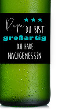 Flaschenetikett Bierflasche Vatertag Geschenk Papa du bist großartig Bierflaschen Aufkleber