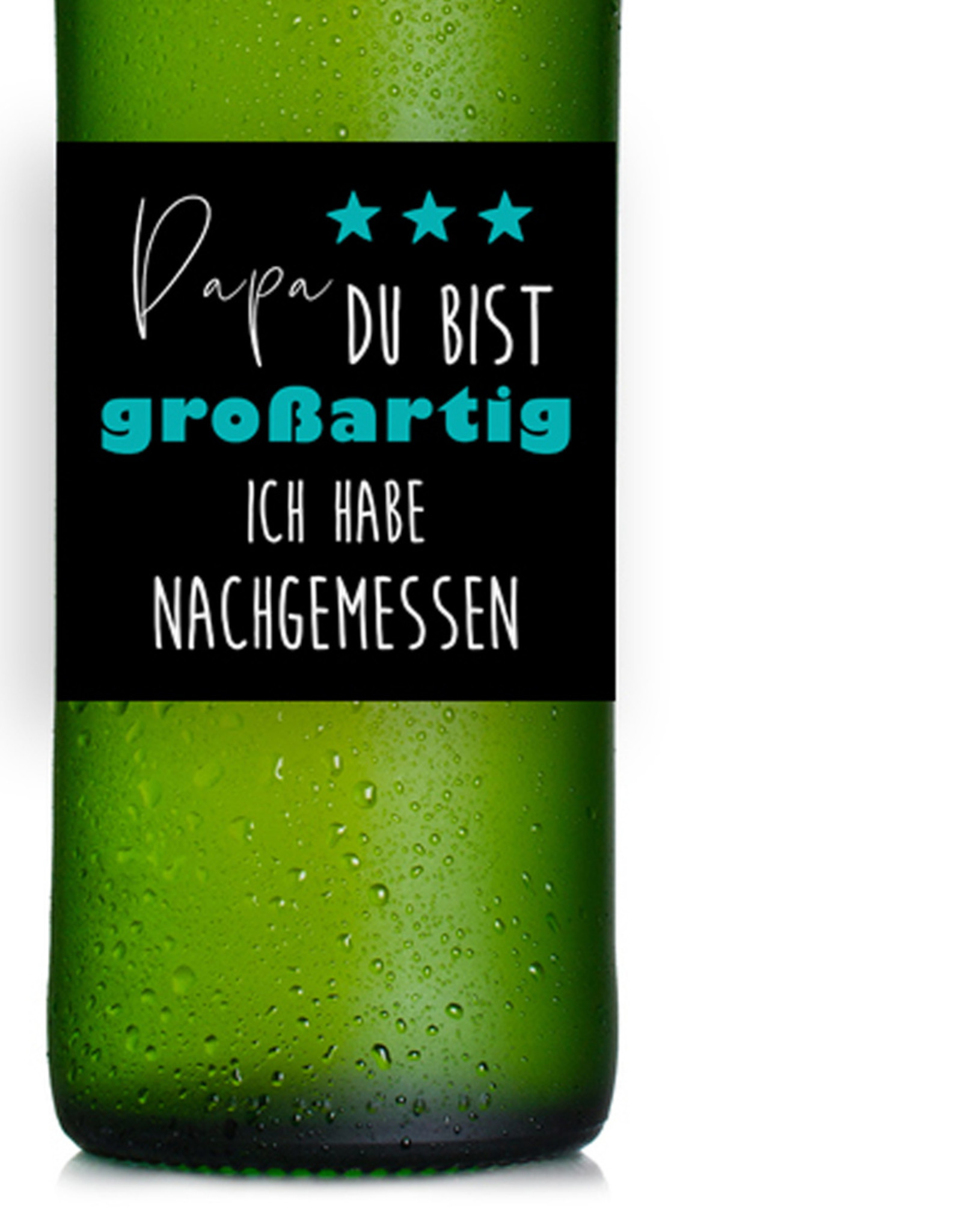 Flaschenetikett Bierflasche Vatertag Geschenk Papa du bist großartig Bierflaschen Aufkleber