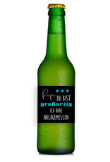 Flaschenetikett Bierflasche Vatertag Geschenk Papa du bist großartig Bierflaschen Aufkleber
