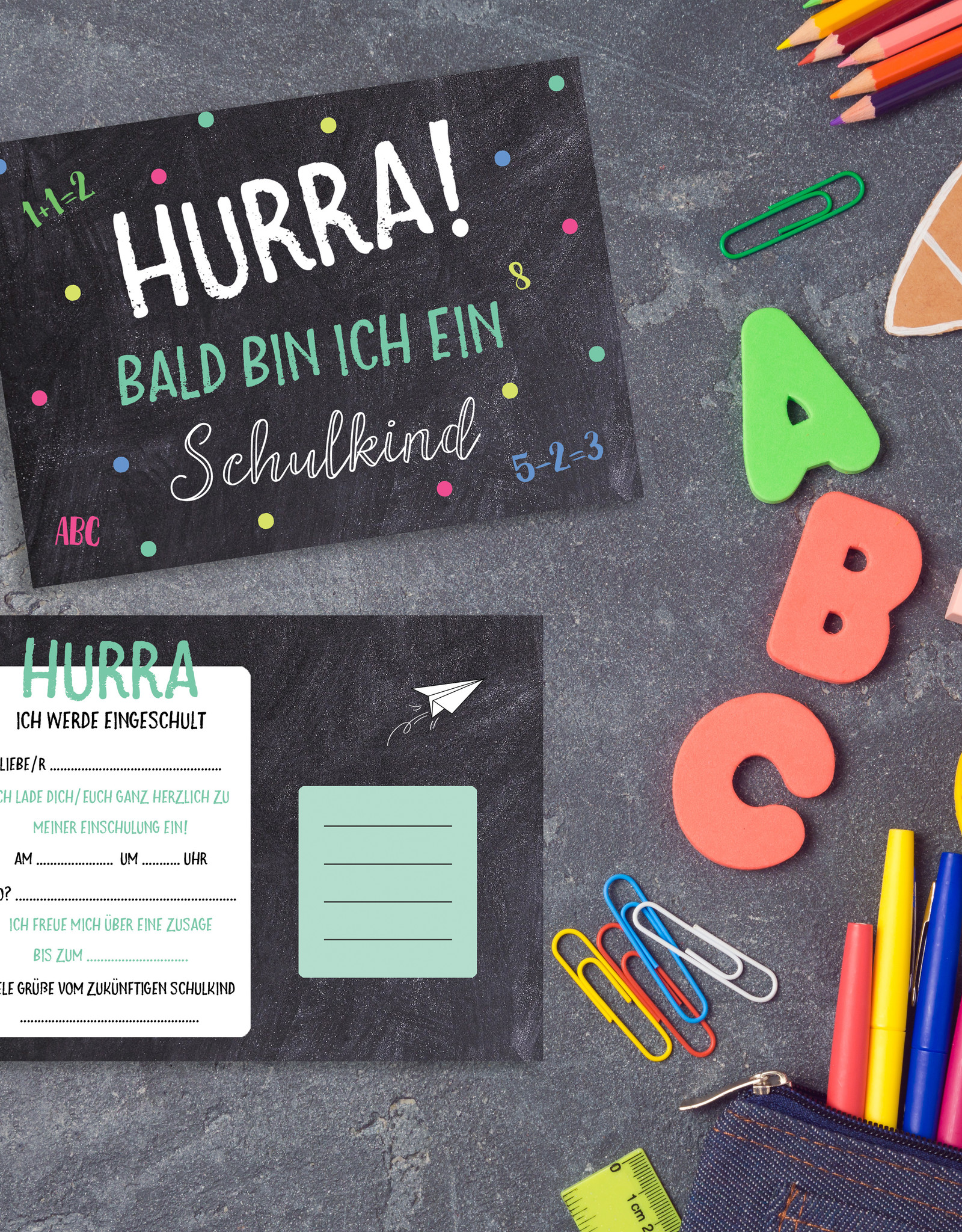 Einladungen Schulanfang Einladungskarten Einschulung Einladungskarten