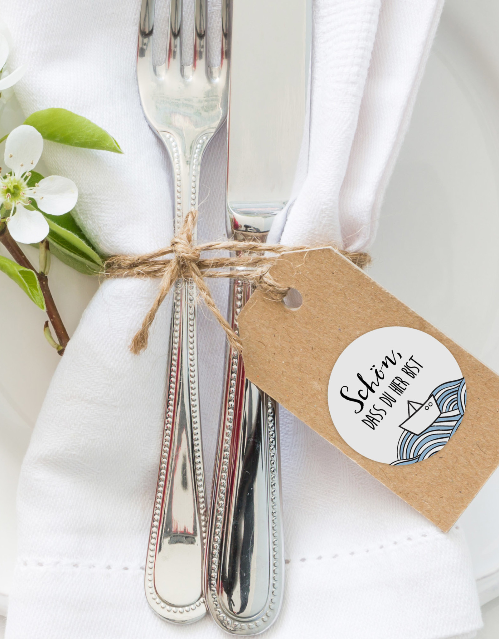 50 Sticker TAUFE Schön, dass Du hier bist Gastgeschenk Taufe Aufkleber