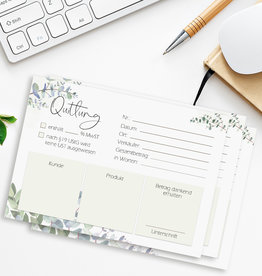 3 x Quittungsblock A6 mit Durschlagepapier