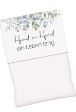 Gastgeschenk zur Hochzeit Hand in Hand ein Leben Lang EUCALYPTUS