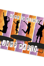 Einladungskarten Kindergeburtstag JUMP PARTY