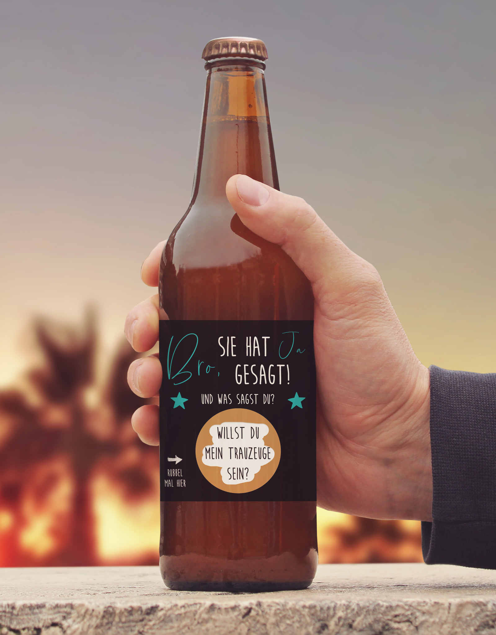 Trauzeuge fragen MANN Flaschenetiketten zum Rubbeln BRO Geschenk Trauzeuge