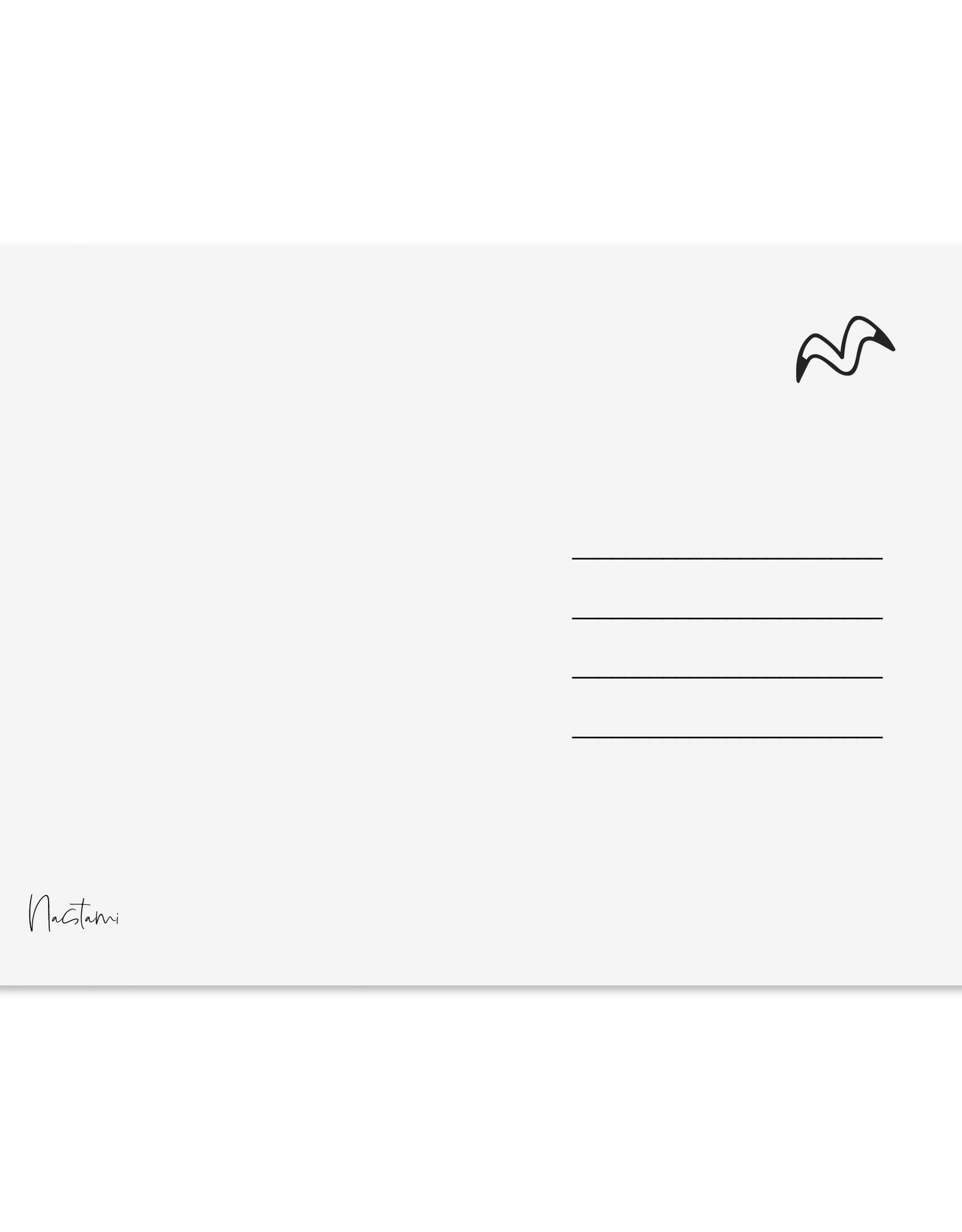 Postkarte lustig Wer nackt badet braucht keine BIKINIFIGUR Postkarte Sprüche