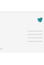 Postkarte SCHUTZENGEL blau Geschenk Freundin