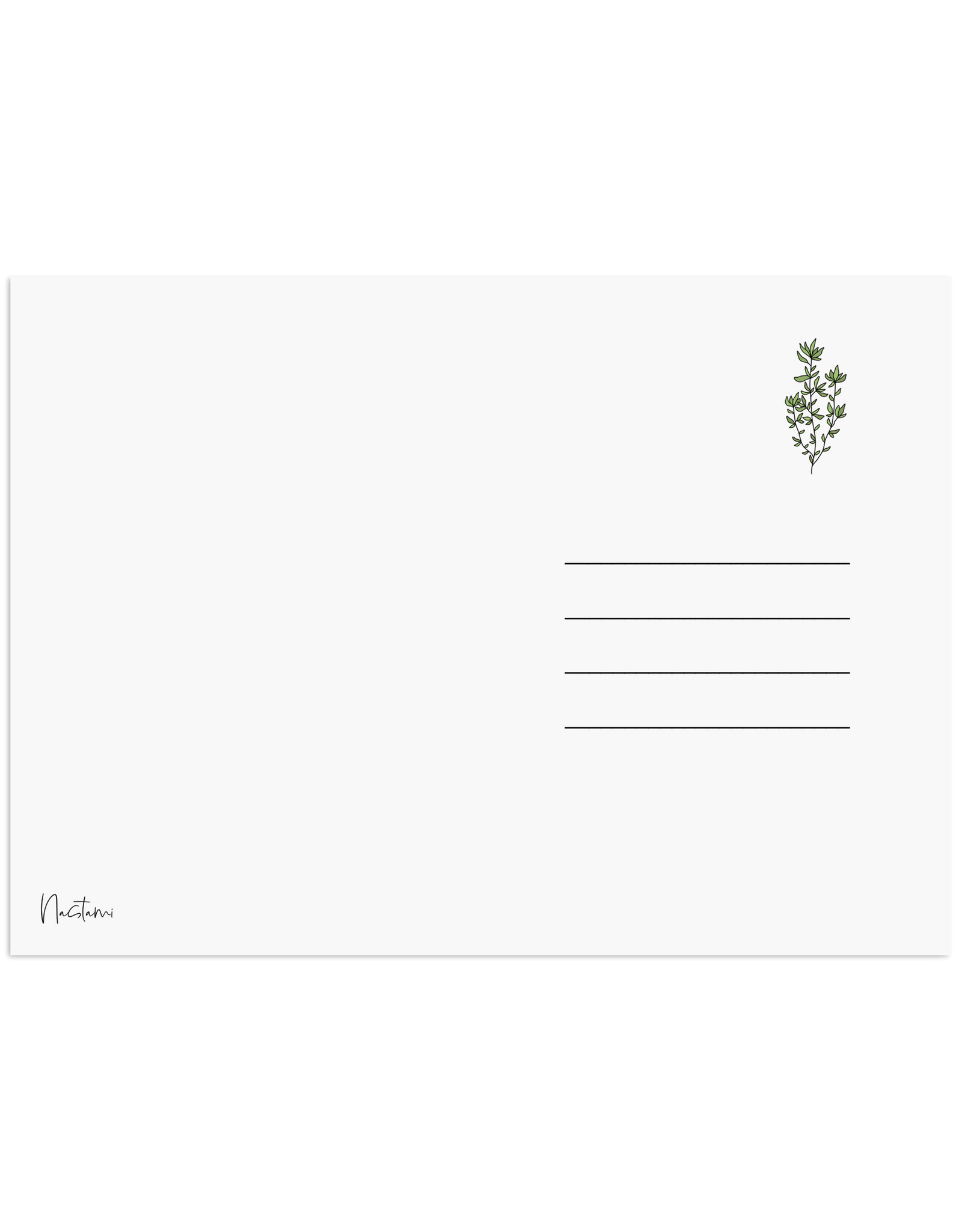 Postkarte Küchenkräuter Grußkarte Kräuter