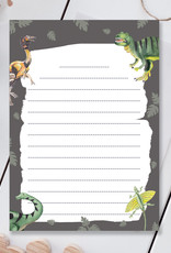 Briefpapier Set Dinosaurier DIN A5 Briefpapier Kinder inkl. Umschläge