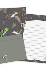 Briefpapier Set Dinosaurier DIN A5 Briefpapier Kinder inkl. Umschläge