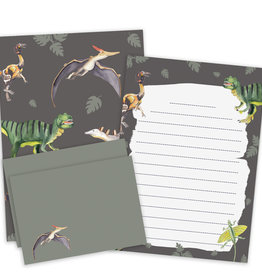 Briefpapier Set Dinosaurier DIN A5 Briefpapier Kinder inkl. Umschläge