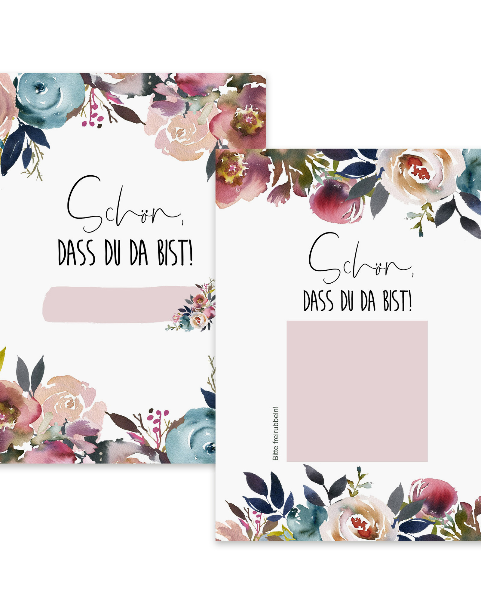 50 Rubbelkarten "Boho Hochzeit"