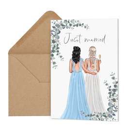 Glückwunschkarte Hochzeit LGBTQ Frauen