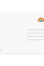 Postkarte Love for all LGBT Liebe Postkarte Regenbogen