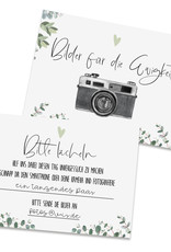 Fotokarten Hochzeit EUCALYPTUS Fotobox Karten Fotospiel für Hochzeitsgäste