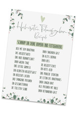 Fotokarten Hochzeit EUCALYPTUS Fotobox Karten Fotospiel für Hochzeitsgäste