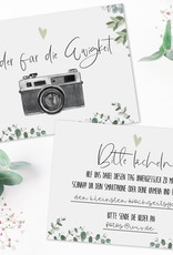 Fotokarten Hochzeit EUCALYPTUS Fotobox Karten Fotospiel für Hochzeitsgäste