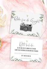 Fotokarten Hochzeit EUCALYPTUS Fotobox Karten Fotospiel für Hochzeitsgäste