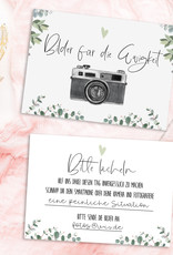 Fotokarten Hochzeit EUCALYPTUS Fotobox Karten Fotospiel für Hochzeitsgäste