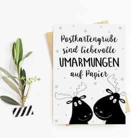 Postkartengrüße sind Umarmungen ELCH