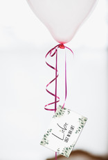 50 Ballonflugkarten EUCALYPTUS Hochzeit Spiele für Hochzeitsgäste Ballons steigen lassen