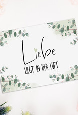 50 Ballonflugkarten EUCALYPTUS Hochzeit Spiele für Hochzeitsgäste Ballons steigen lassen