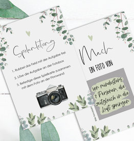 50 Fotoaufgaben Hochzeit zum Rubbeln EUCALYPTUS