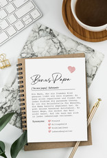 Postkarte BONUSPAPA Definition inkl. Briefumschlag Vater Geschenk Papa Vatertag Geschenk