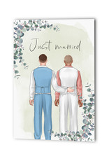 Glückwunschkarte Hochzeit LGBTQ Männer schwule Hochzeitskarte Männer