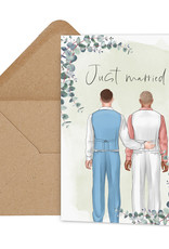 Glückwunschkarte Hochzeit LGBTQ Männer schwule Hochzeitskarte Männer