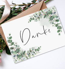 Postkarte Danke EUCALYPTUS
