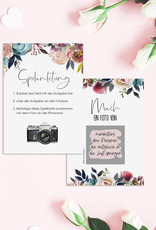 50 Fotoboxaufgaben zum Rubbeln "Boho Hochzeit!" Rubbelkarten