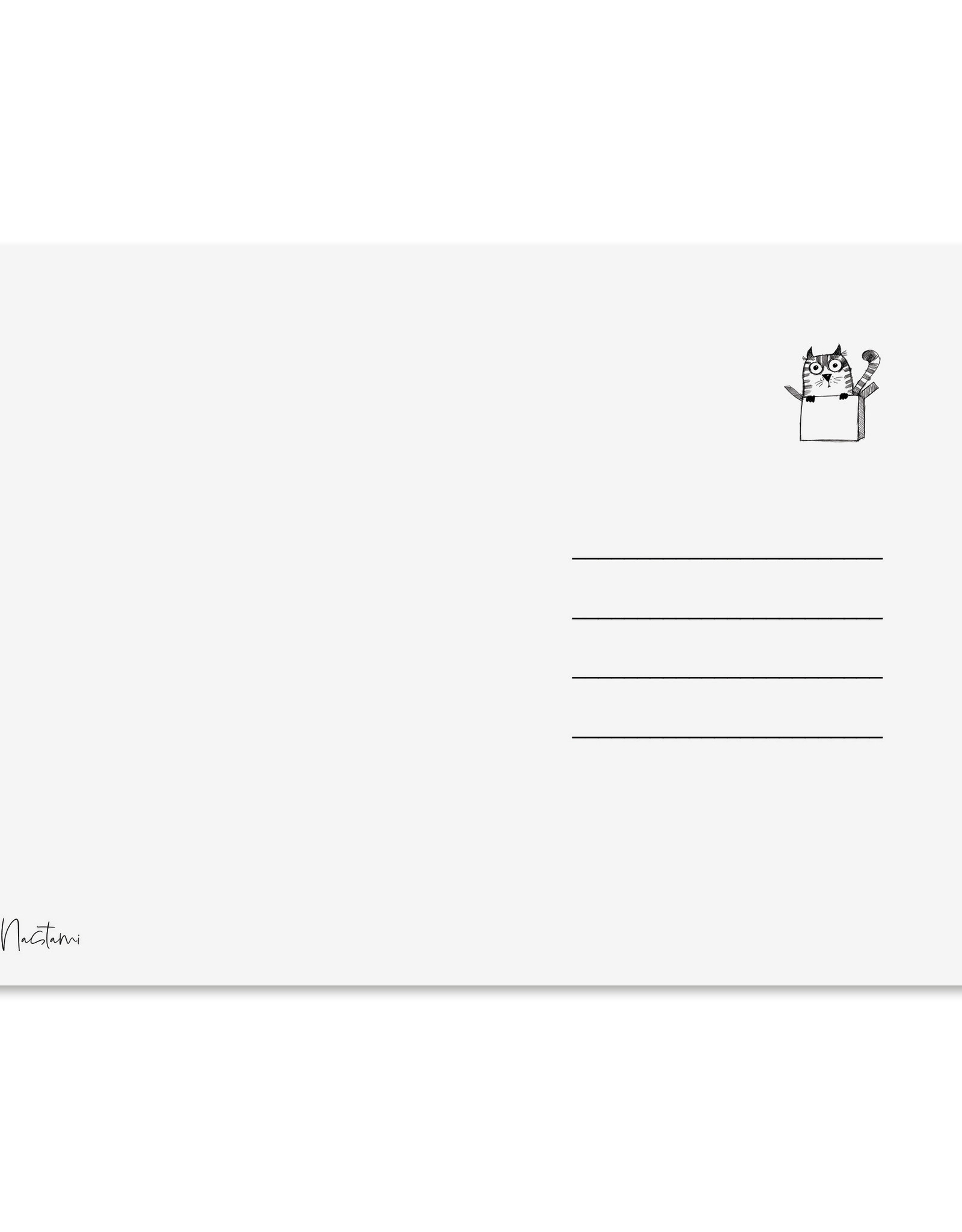 Weihnachtskarte Katze mit Weihnachtsbaum Postkarte Weihnachten Weihnachtskarte lustig