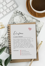 Postkarte EHEFRAU inkl. Briefumschlag Ehefrau Geschenk Definition Ehefrau Karte