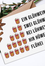 Weihnachtskarte GLÜHWEIN Weihnachtskarte lustig