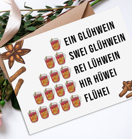 Weihnachtskarte GLÜHWEIN Weihnachtskarte lustig