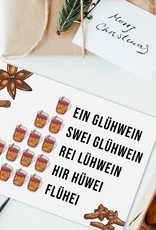 Weihnachtskarte GLÜHWEIN Weihnachtskarte lustig