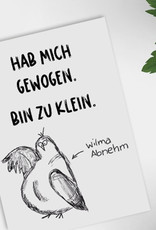 Postkarte WILMA ABNEHM lustige Sprüche Karte