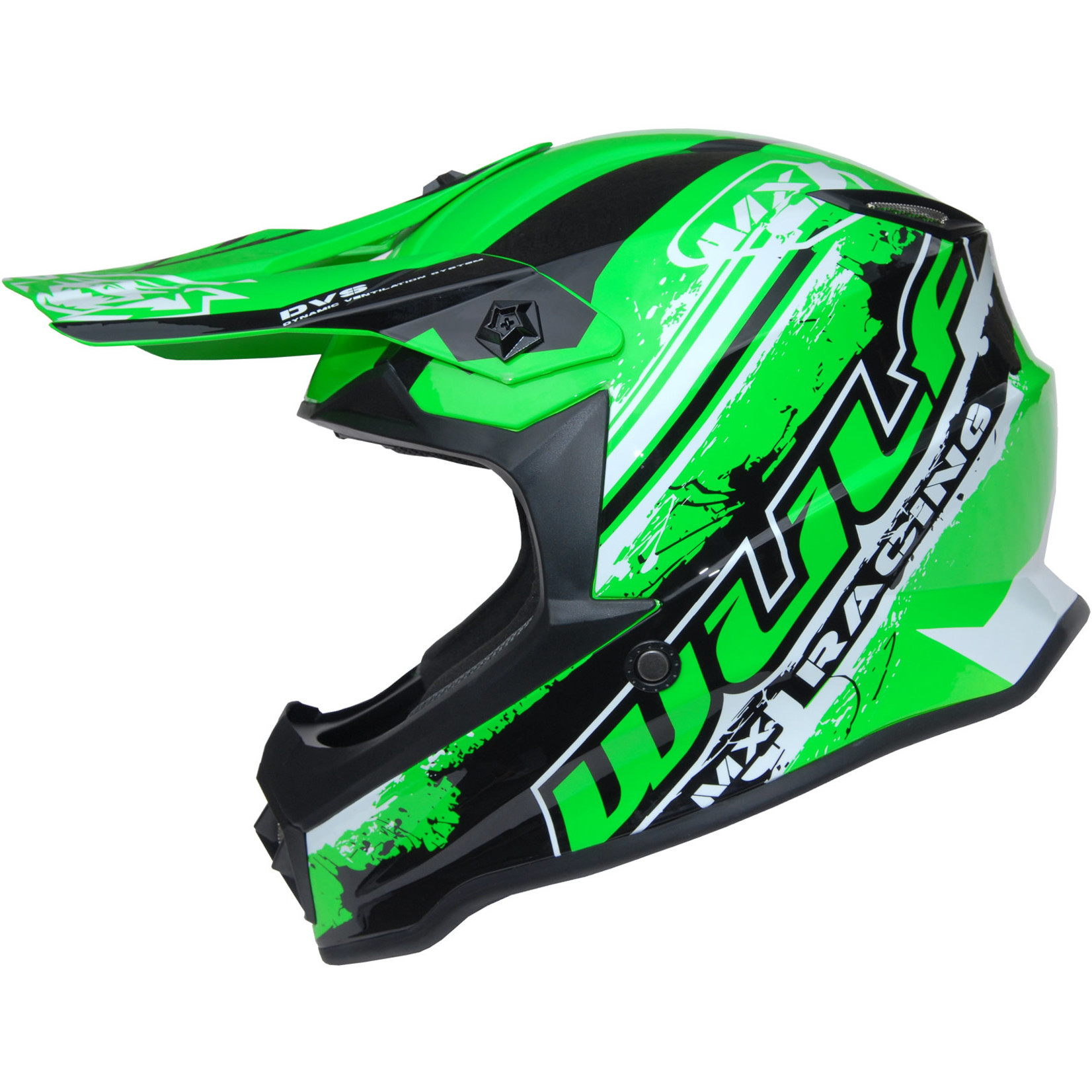 WULFSPORT Wulfsport Off Road JEUGD Helm (Groen)