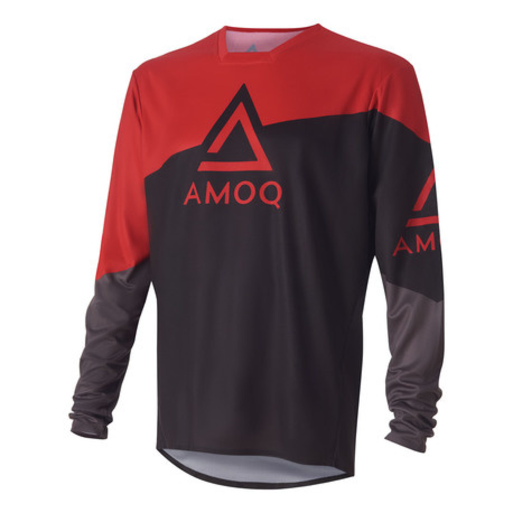 AMOQ AMOQ Ascent Strive Shirt Zwart/Rood