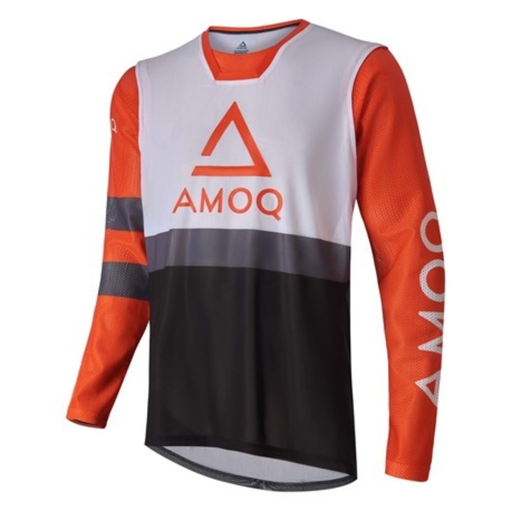 AMOQ AMOQ Airline Mesh Shirt Oranje/Wit