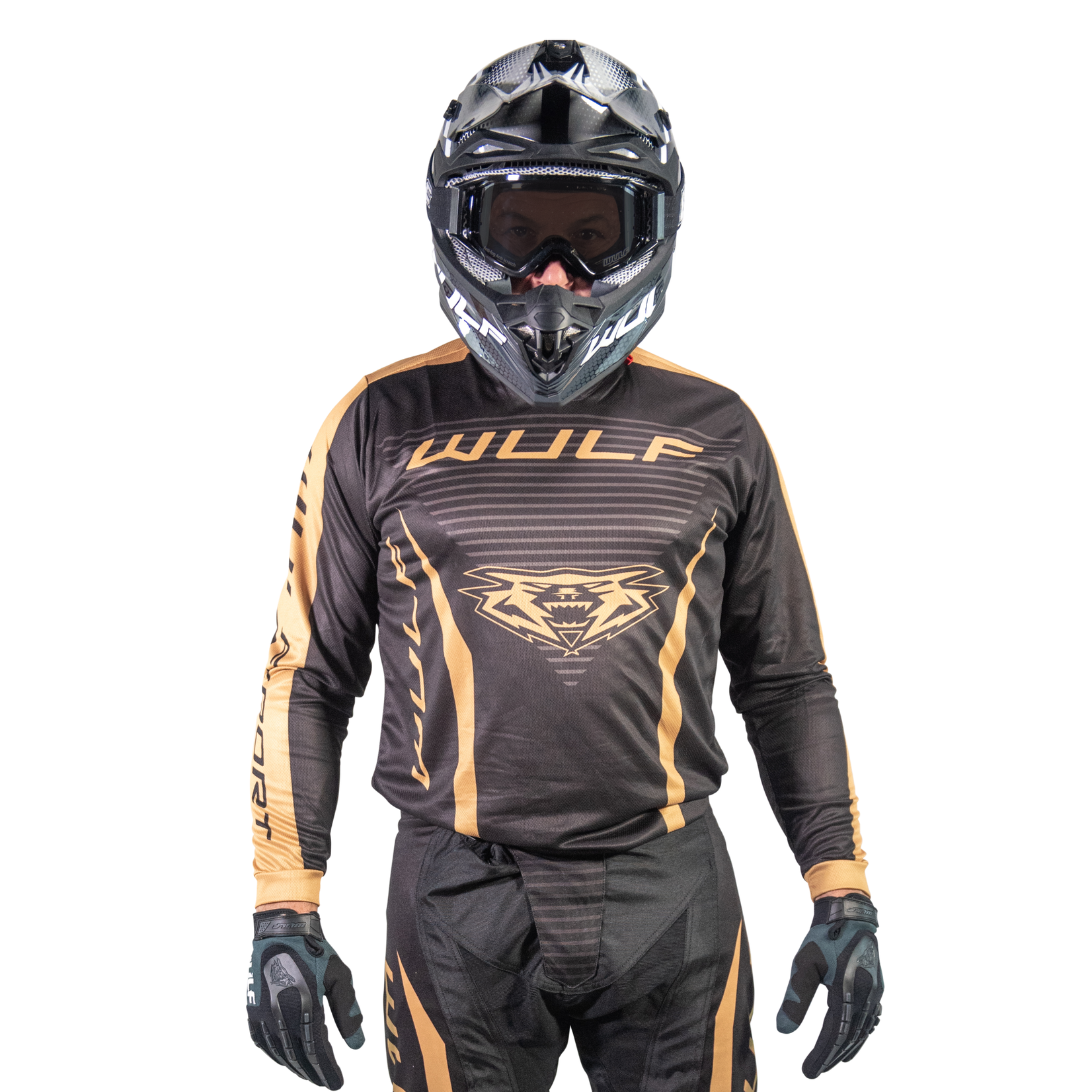 WULFSPORT Wulfsport Linear MX Shirt Gold